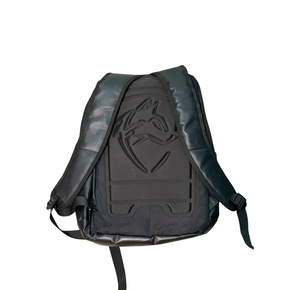 Alphalete Backpack Black Athletic Gym Bag Wolf Logo Water Resistant 13x18